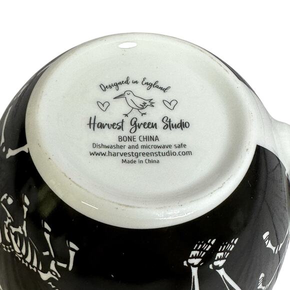 Harvest Green Studio Halloween Party Time Bone China Coffee Tea Mug New - Picture 3 of 5